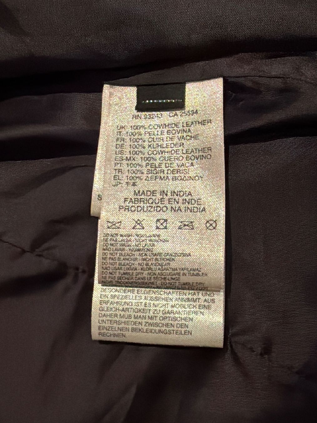 Diesel Jacken: Diesel Lederjacke – Neu (gemäss Beschreibung) aus Seengen von phismial 3