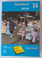 Telefonbuch 14 Stadt Zürich 1987/89 guter Zustand