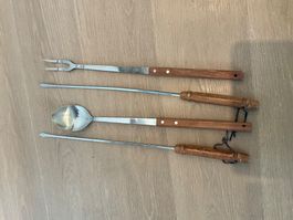 Set de barbecue - Fourchette, cuillère