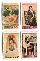 Briefmarken "Malerei. Pablo Picasso". Dominica