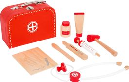 Spielset "Arztkoffer" aus Holz inkl. Spritze, Stethoskop etc