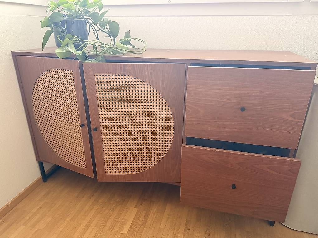 Commodes: Rattan Kommode aus Holz – D'occasion à Zürich par Luccasss 2