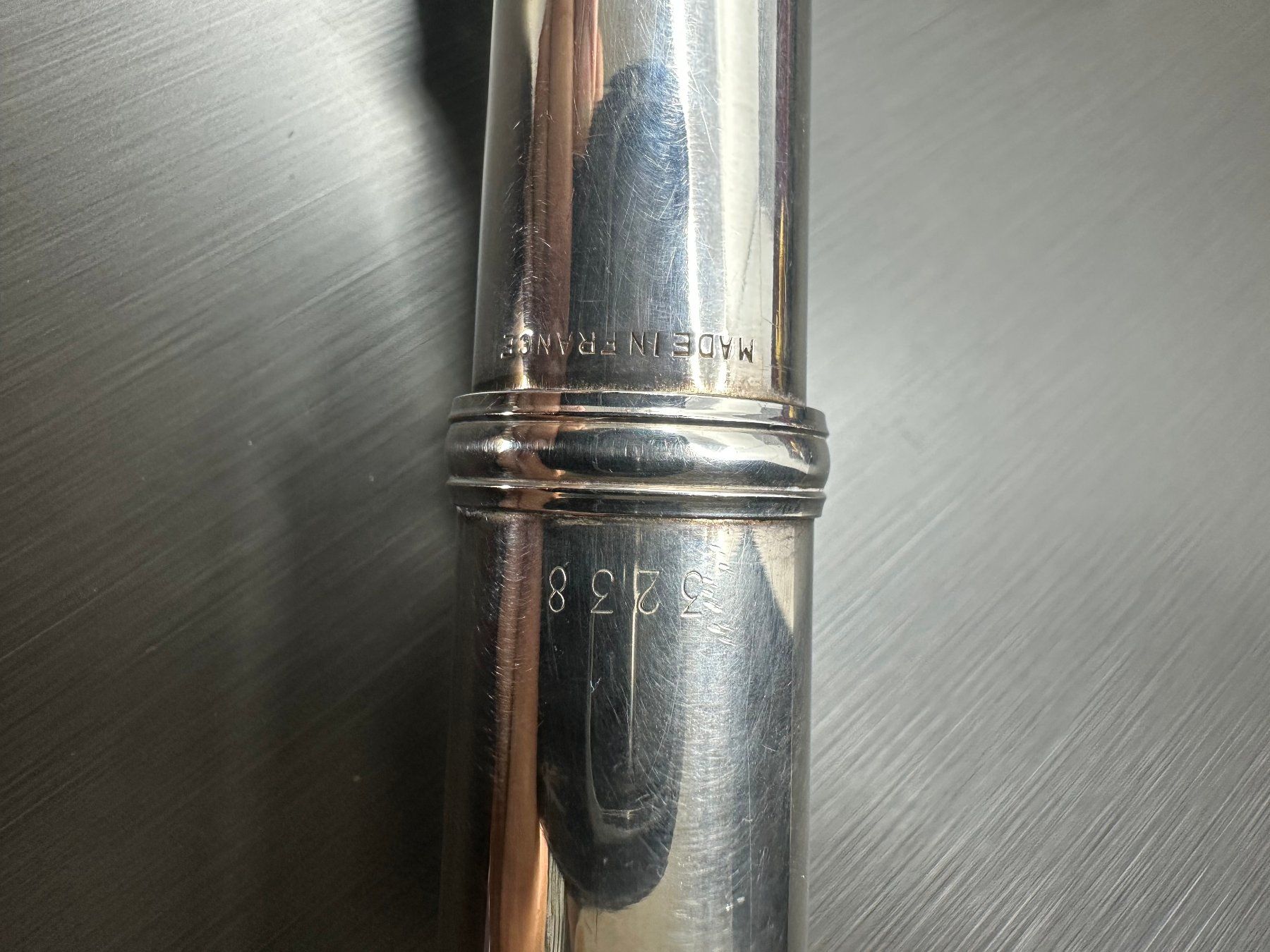 Strumenti musicali: Querflöte Martin Freres Paris 1740, Silbern – Usato da Arisdorf venduto da Liquidus 6