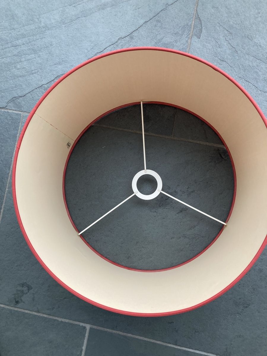 Lampenschirme: Lampenschirm Rohseide Bordeauxrot, D 35cm – Gebraucht aus Zürich von kostbares 3
