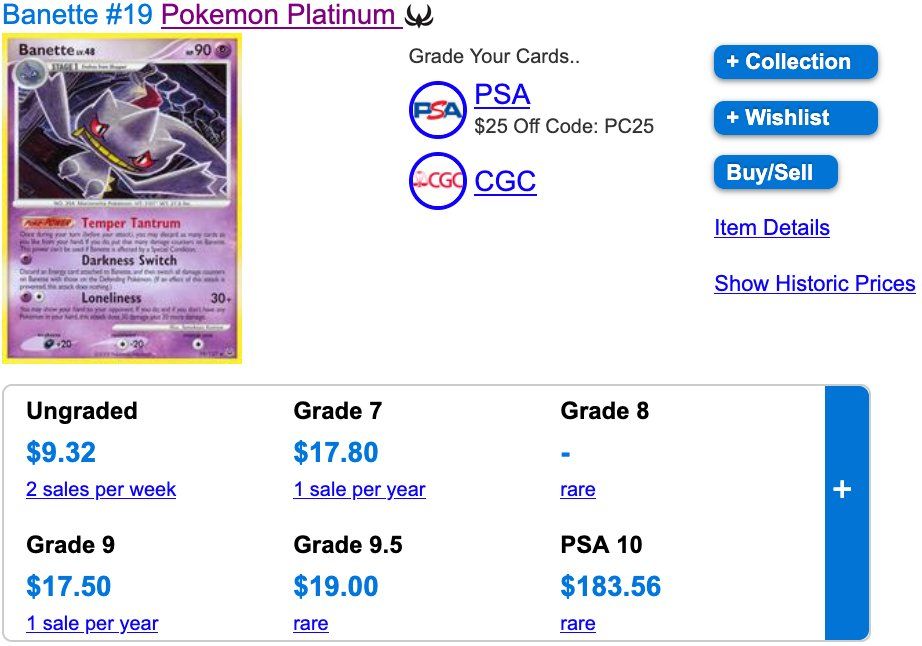 Pokémon Carte collezionabili: Banette Rare Reverse Holo & Rare 19 – Usato da Zürich venduto da PEACECOCOON 4