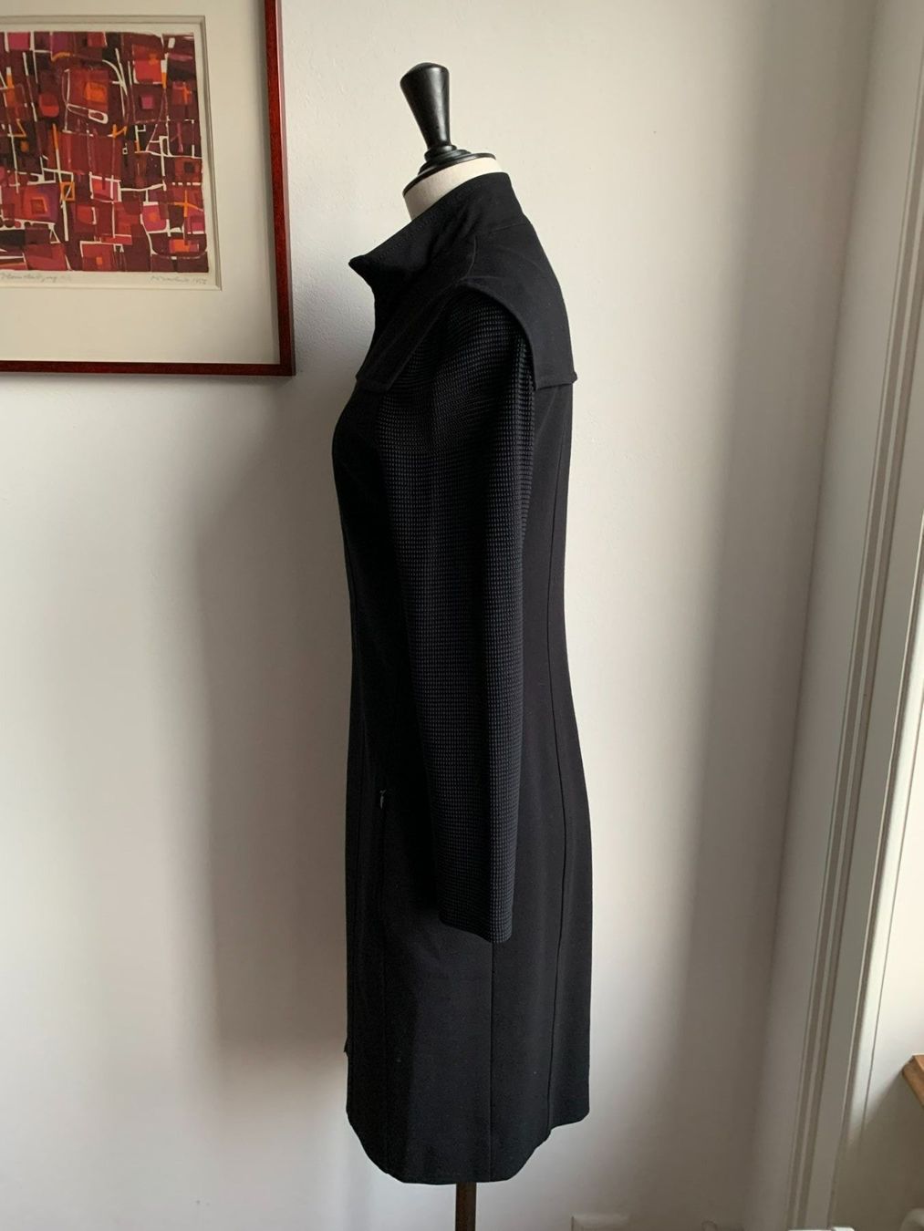Akris Kleider: AKRIS: Schwarzes Kleid mit transparenten Armen, 36 – Neu (gemäss Beschreibung) aus Luzern von designluzern 5
