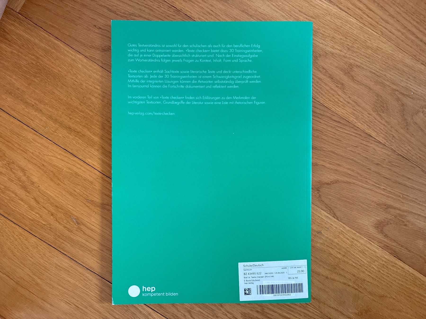 Libri: Texte Checken hep Verlag Alex Bieli – Usato da Zollikon venduto da mythenschloss 1