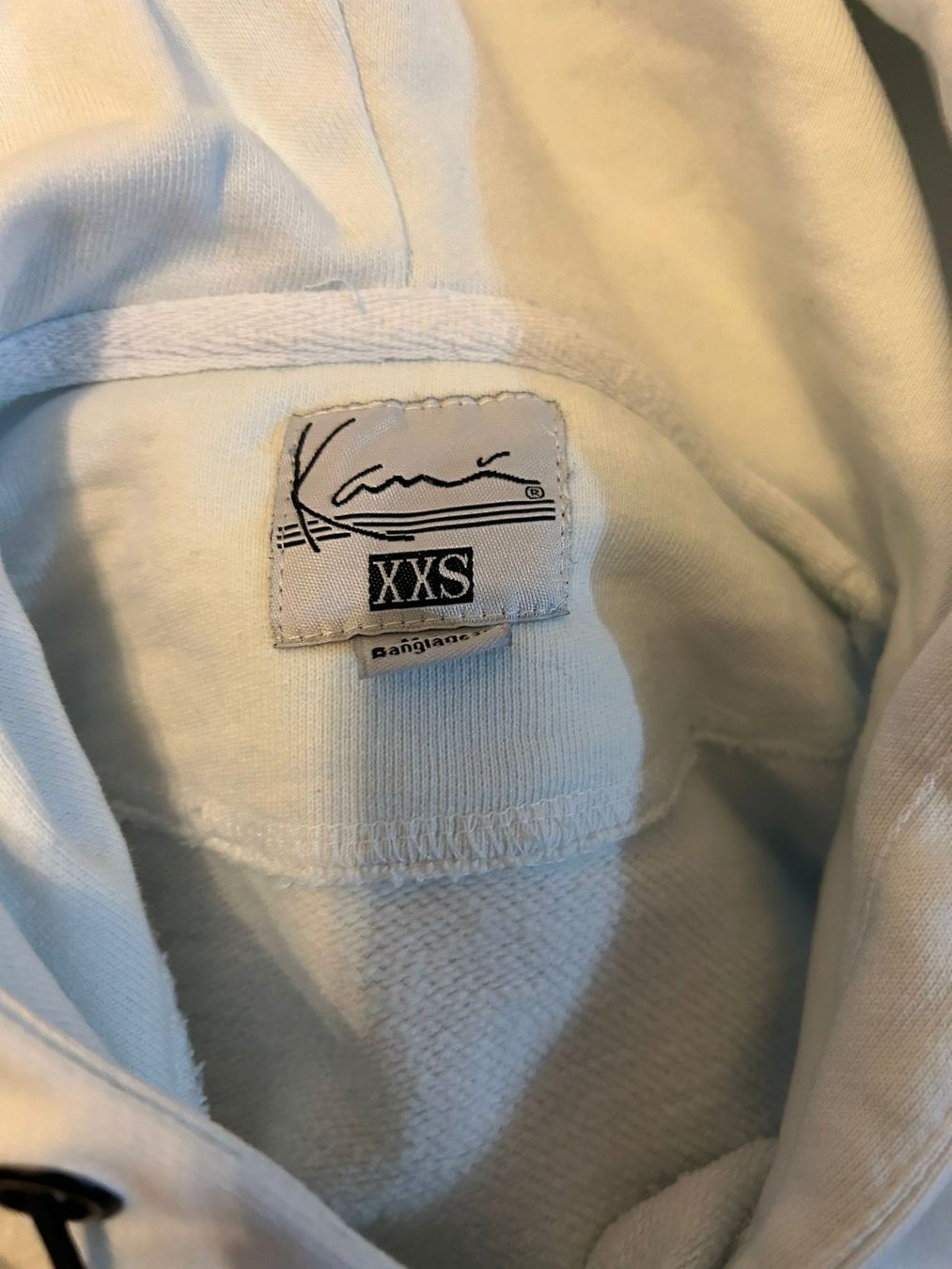 Maglioni & Felpe: Karl Kani, Kapuzenpullover in Blau-Weiss – Usato da Oberurnen venduto da simgug 3