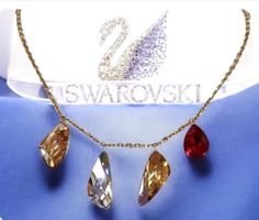 ATELIER SWAROVSKI HALSKETTE KETTE GELBGOLD JASON WU WOW