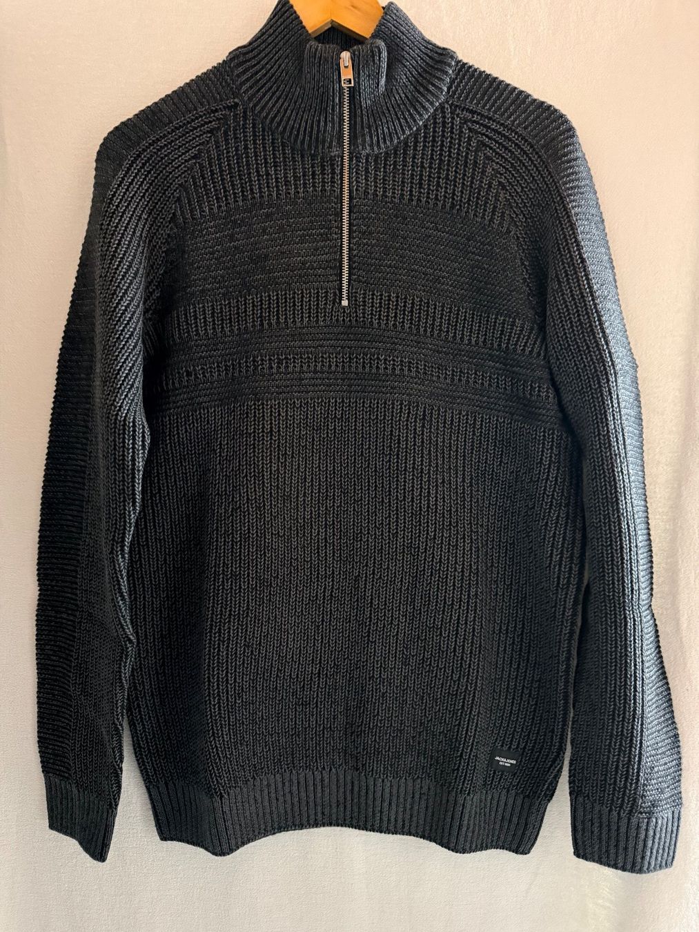 Jack & Jones Pulls & Sweat-shirts: JACK & JONES, Strickpullover JJPOWER, Gr. M, Schwarz/Grau – Neuf avec emballage d'origine à Rudolfstetten par gst_g7xl 2