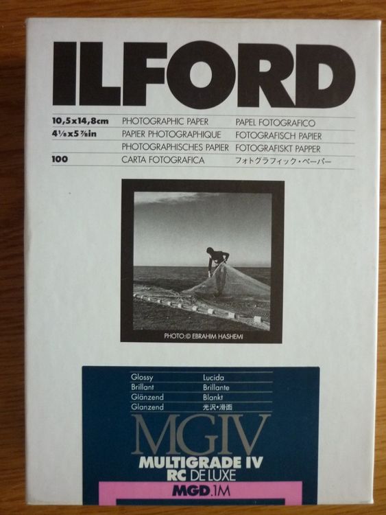 Papier ILFORD Multigrade IV FB Baryte Classic Mat 13x18cm 100 feuilles