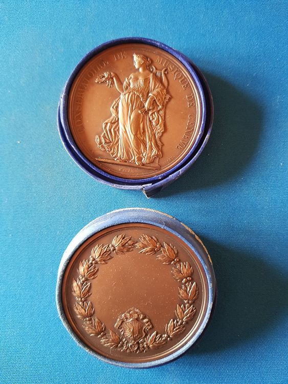Médaille Bronze Prix Du Conservatoire De Musique De Genève Par A. Bovy, XIXème