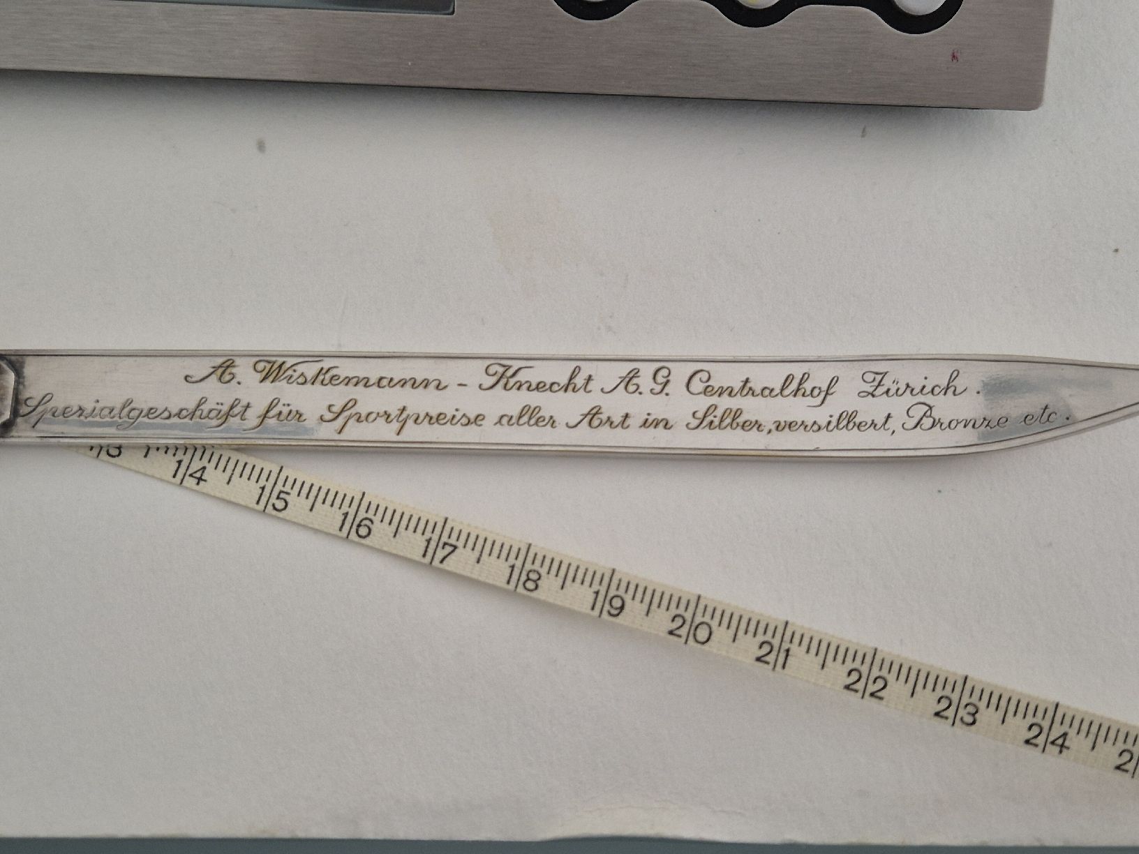 Sci: Ski Silber Boutonniere Messer Wiskemann Zürich Geschenk – Usato da Russikon venduto da eunicetungol 8