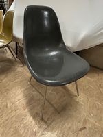 Stuhl vintage Eames Fiberglass, Fuß H Base , dunkelgrau