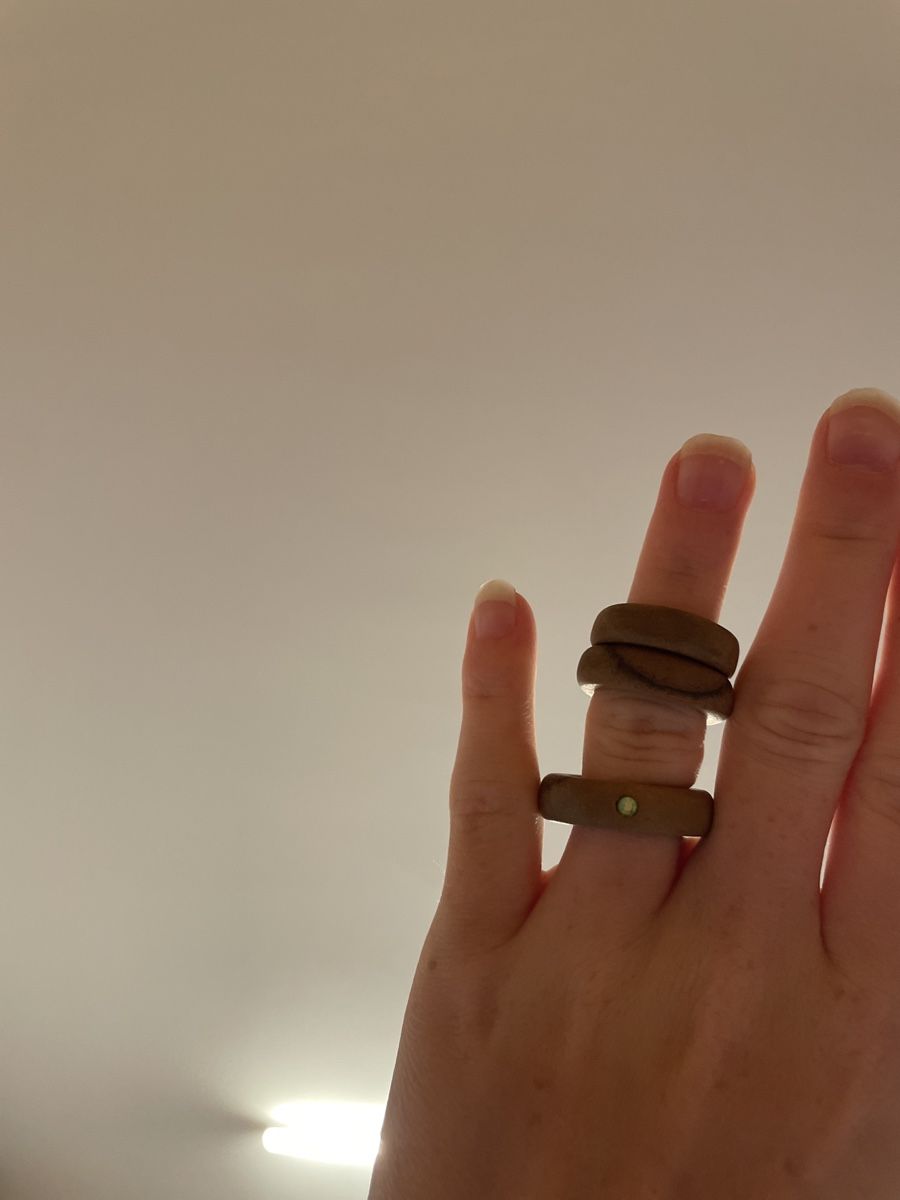 Anelli: 3x Ringe-Set, selbst gemacht aus Holz – Nuovo (secondo la descrizione) da Lenggenwil venduto da mai_2m5q 3