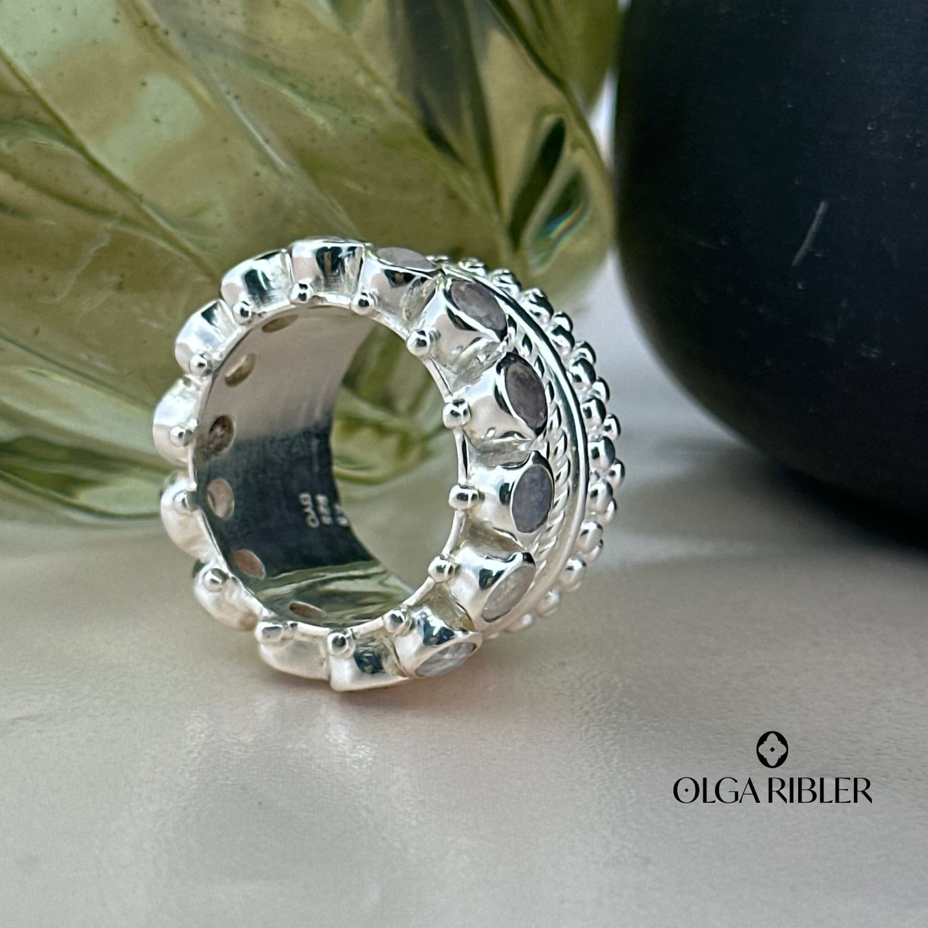 Olga Ribler Ringe: Mondstein Ring Sterling Silber Ringgrösse 56 – Neu (gemäss Beschreibung) aus Luzern von Schmuckoutlet 5