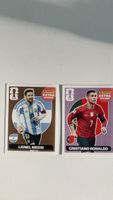 Panini Extra Sticker Lionel Messi & Cristiano Ronaldo neu