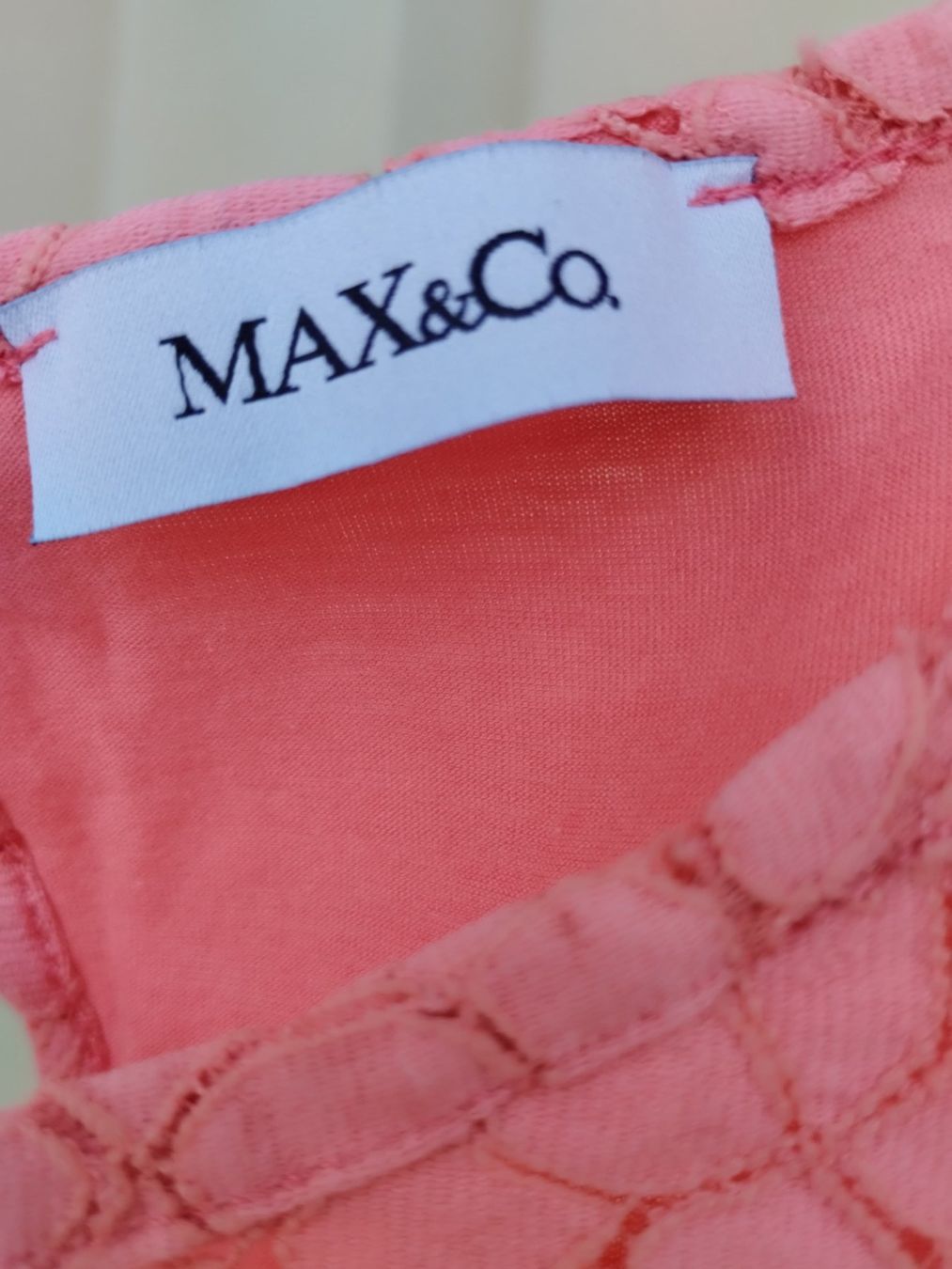 Tops: MAX&Co. Spitzentop Gr. S, lachsfarben, neuwertig – Gebraucht aus Paradiso von byrek 2