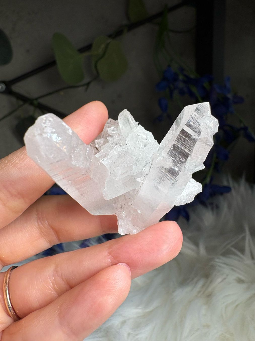 Minerali & Pietre curative: Kolumbianischer Lemurian-Quarz-Cluster – Nuovo (secondo la descrizione) da Neuheim venduto da m.hald 2