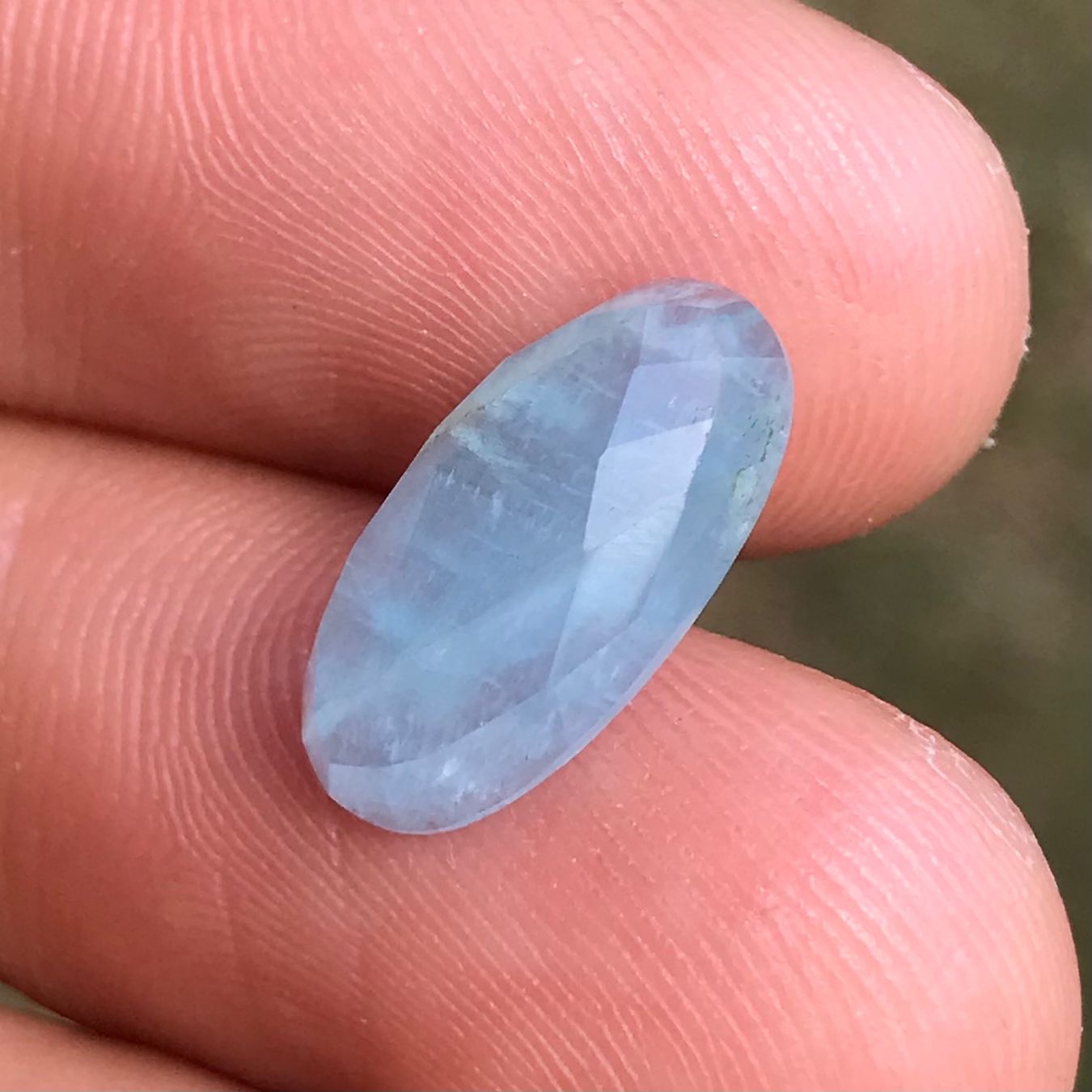 Pietre preziose: Aquamarin Cabochon, Rosenschliff, 4.5 Karat – Nuovo (secondo la descrizione) da Biel venduto da djvalbnc