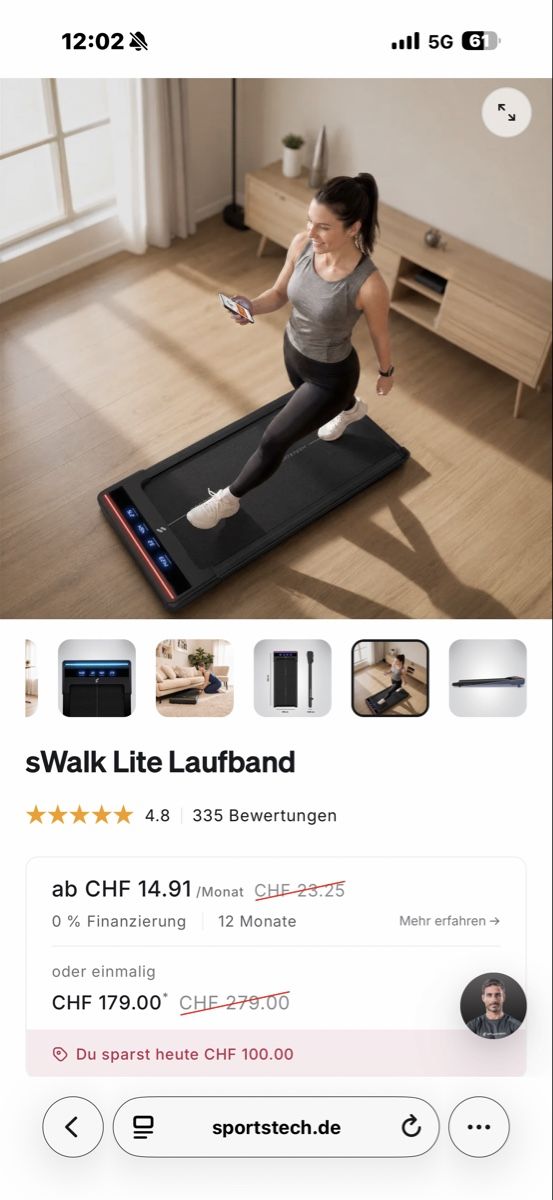 Lade-, Silier- & Transportwagen: Laufband Sportstech gebraucht – Neu (gemäss Beschreibung) aus Wettingen von melinc87 2