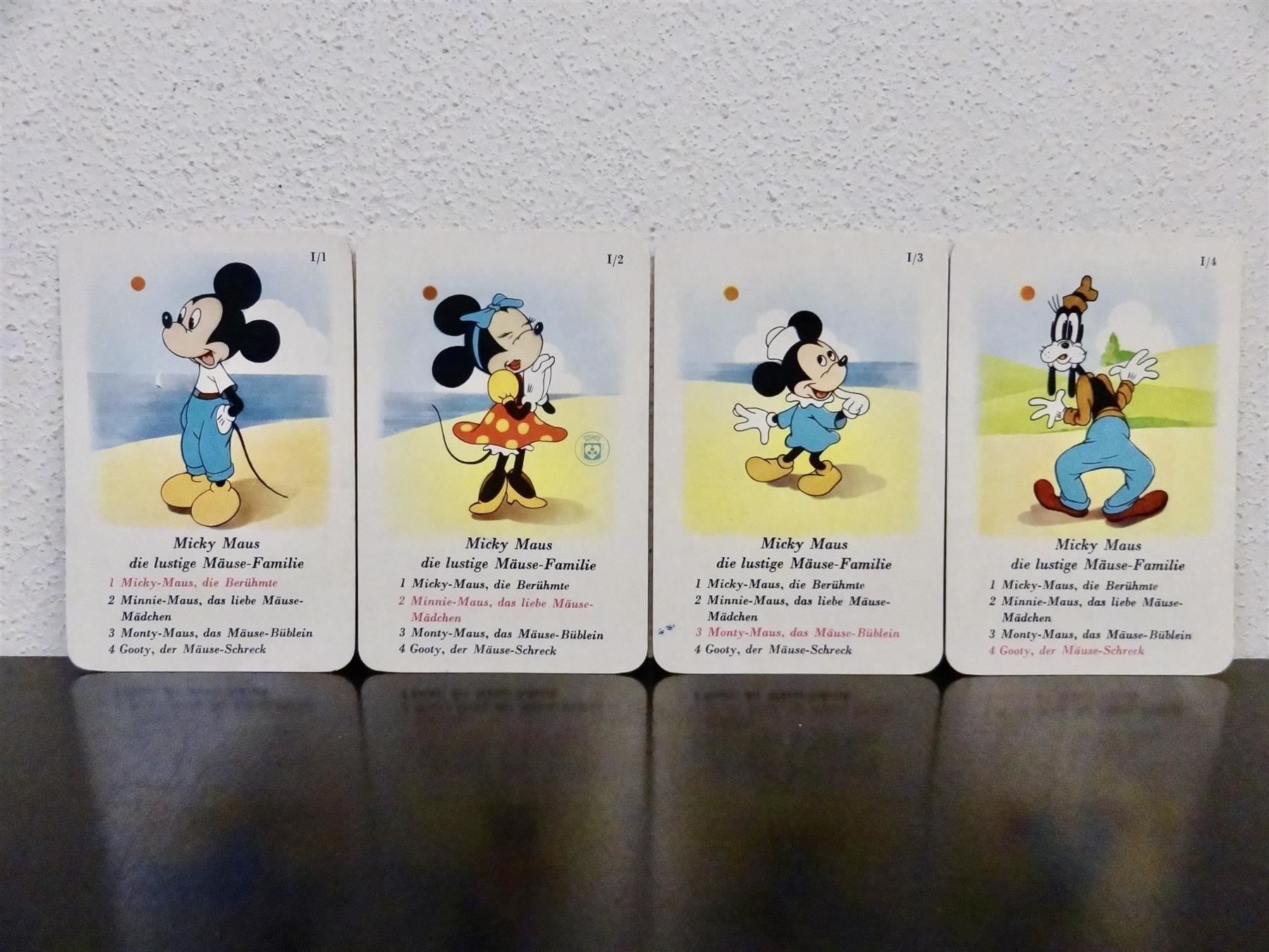Disney Spiele: altes Quartett WALT DISNEY KUNTERBUNT – Gebraucht aus Kerzers von wisaundso 2