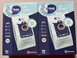 Lot de 2x Sacs aspirateur s-bag Anti-Allergy E206S (8 sacs)