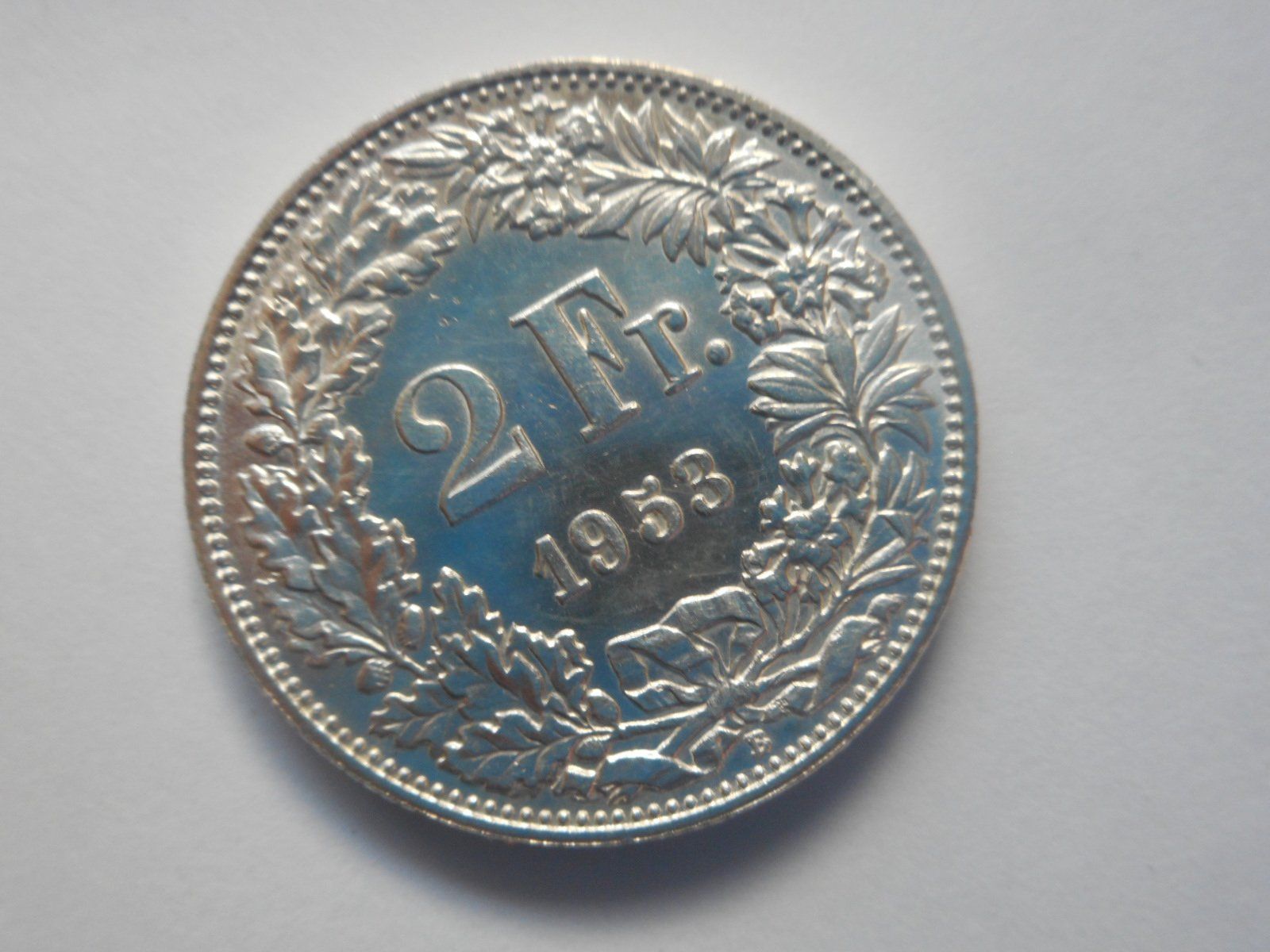 Tutti le monete: 2 Fr. 1953   silber  unz/stgl – Nuovo (secondo la descrizione) da Kriegstetten venduto da pizlad2010 1