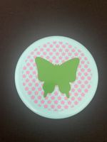 Aufbewahrungsbox rund mit Schmetterling