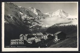 Mürren, Palace-Hotel aus der Vogelschau