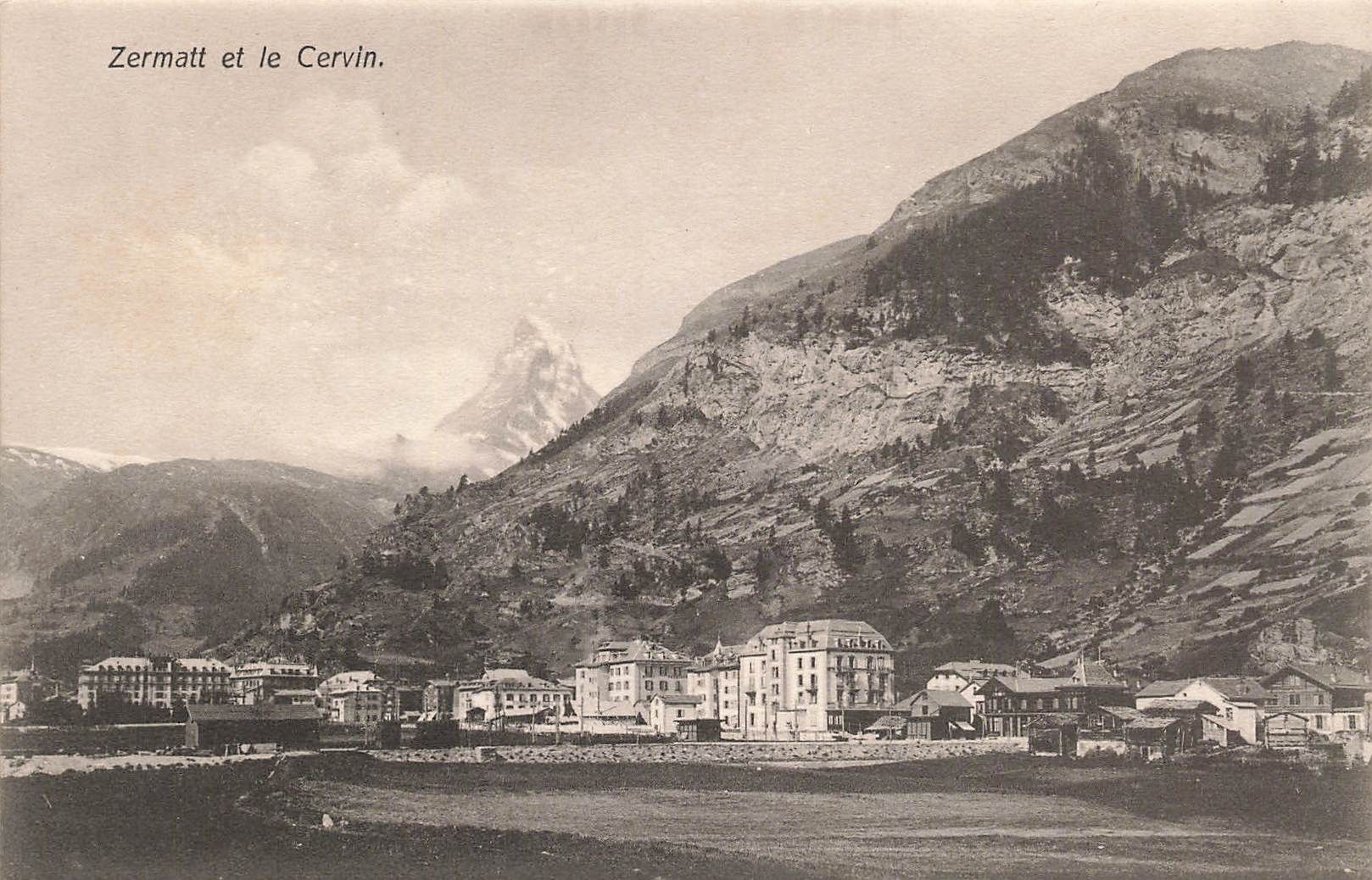 Cartoline postali: Zermatt VS Panorama mit Matterhorn – Usato da Biasca venduto da Blenio71