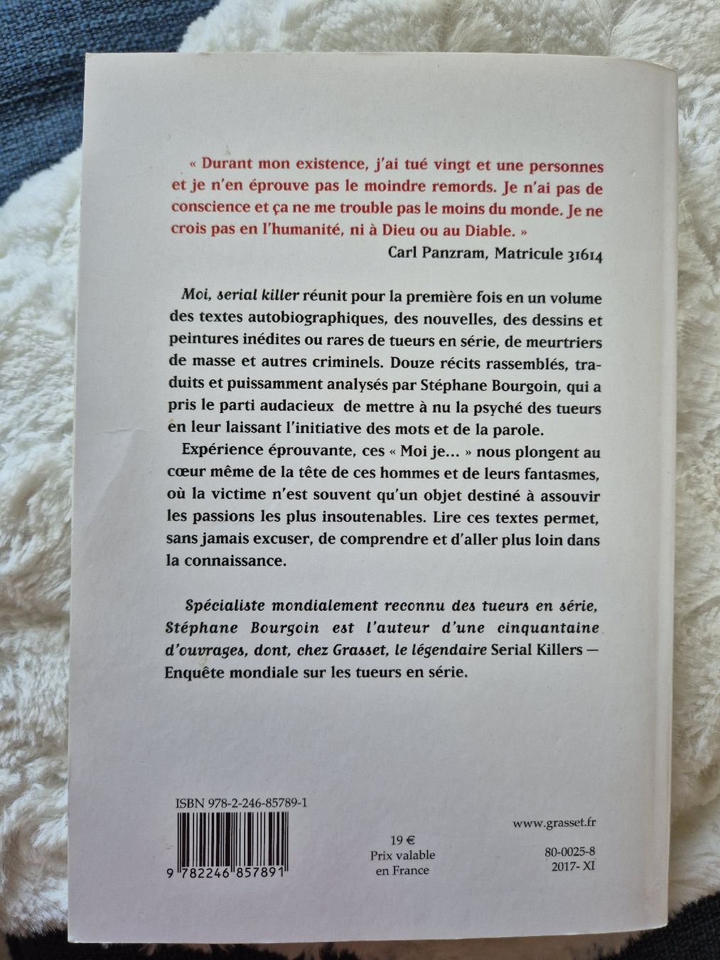 Livres: "Moi, Serial Killer" de Stéphane Bourgoin – Neuf (Voir description) à Courfaivre par LRolle 1
