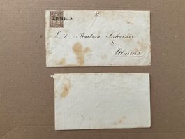 1880 Zunr. 30 Briefumschlag mit Briefinhalt Tomils - Almens