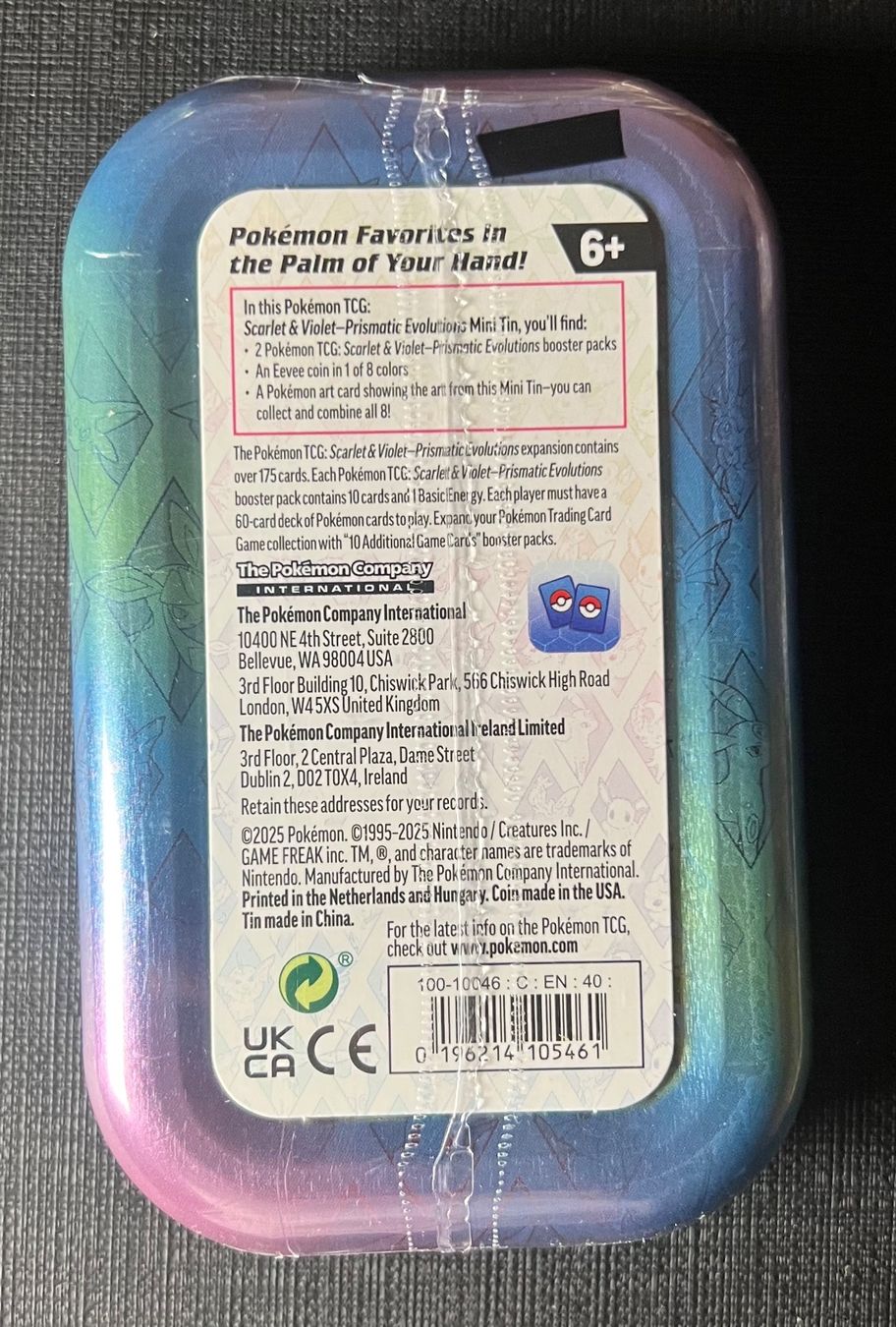 Pokémon Carte collezionabili: Pokemon Prismatic Evolution Umbreon Mini Tin English – Nuovo e nell'imballaggio originale da Appenzell venduto da RMBricks 1