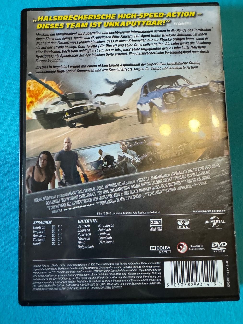 Tutti i DVDs: Fast & Furios 6 - DVD – Usato da Giswil venduto da michivonah 1