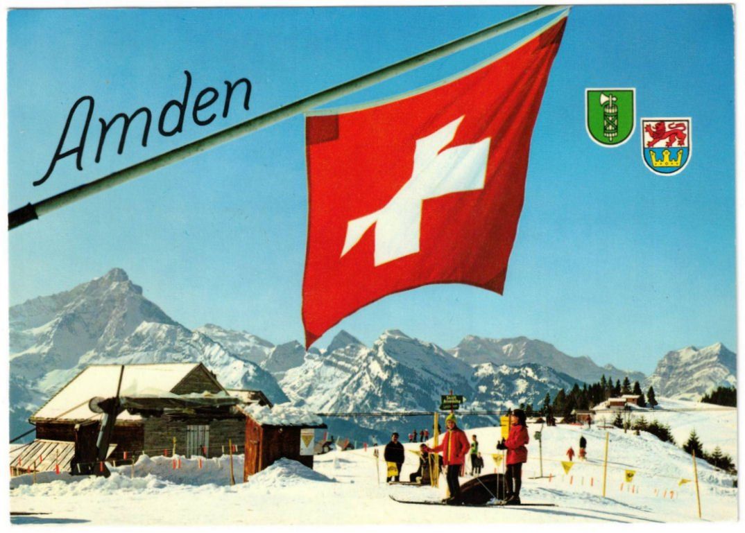 Cartoline postali: Amden - Skilift Arvenbühl – Usato da Binningen venduto da Mountainrider