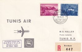 Erstflug Tunis Air Genf - Tunis 1961, ab FL