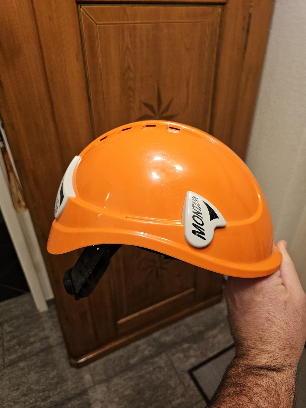 Gesichts- und Gehörschutz: Montana Bauhelm / Helm, Orange, neuwertig – Gebraucht aus Obergerlafingen von Deluxepoint 3