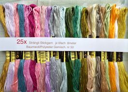 ca 25x Garn Stickgarn Armbändeli Knüpfen Sticken TOP Farben