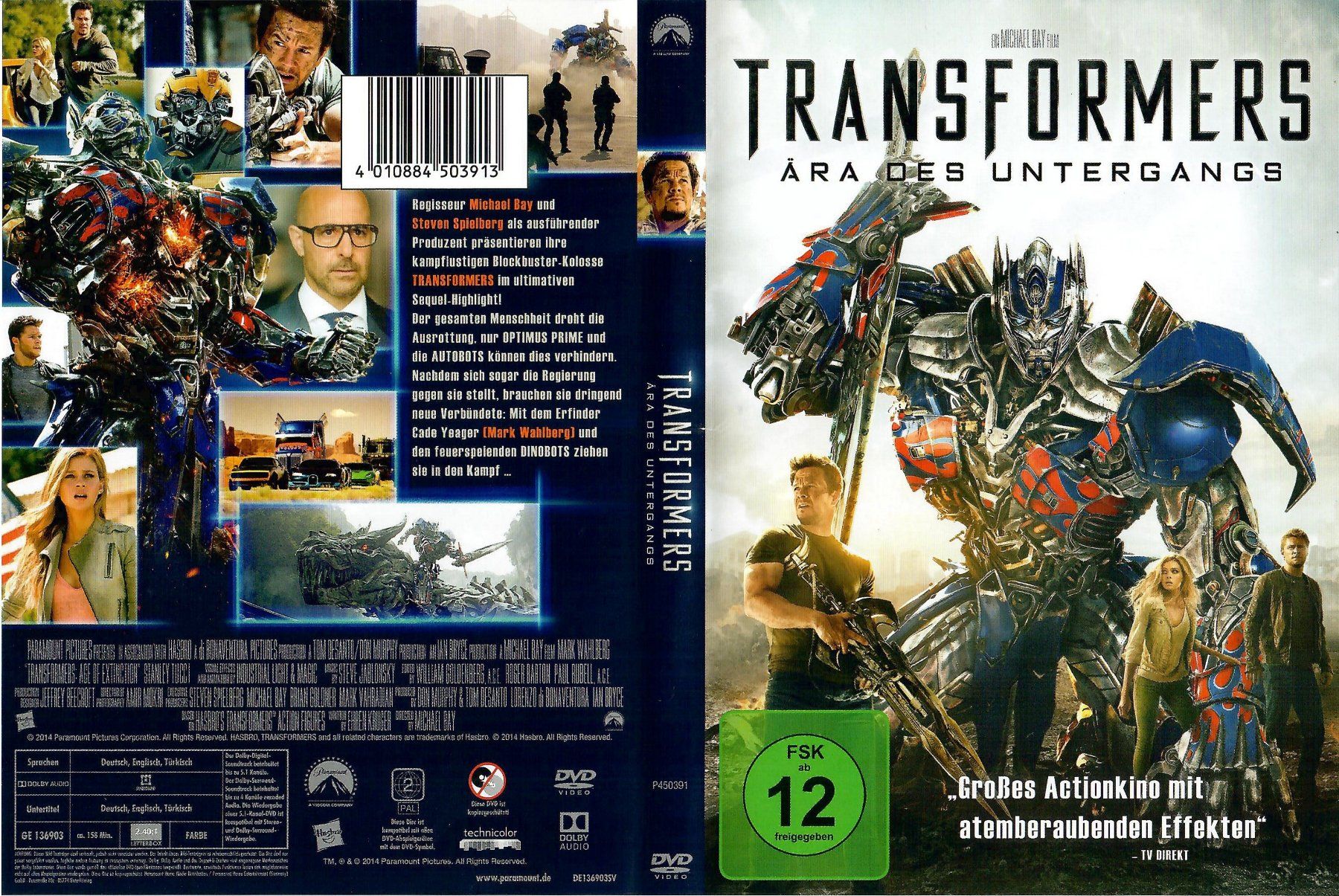 Tous les DVDs: DVD: Transformers: Age of Extinction - 2014 – D'occasion à Hagendorn par Thom.74 1