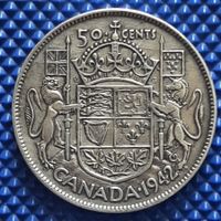 50 Cents Canada 1942 en argent