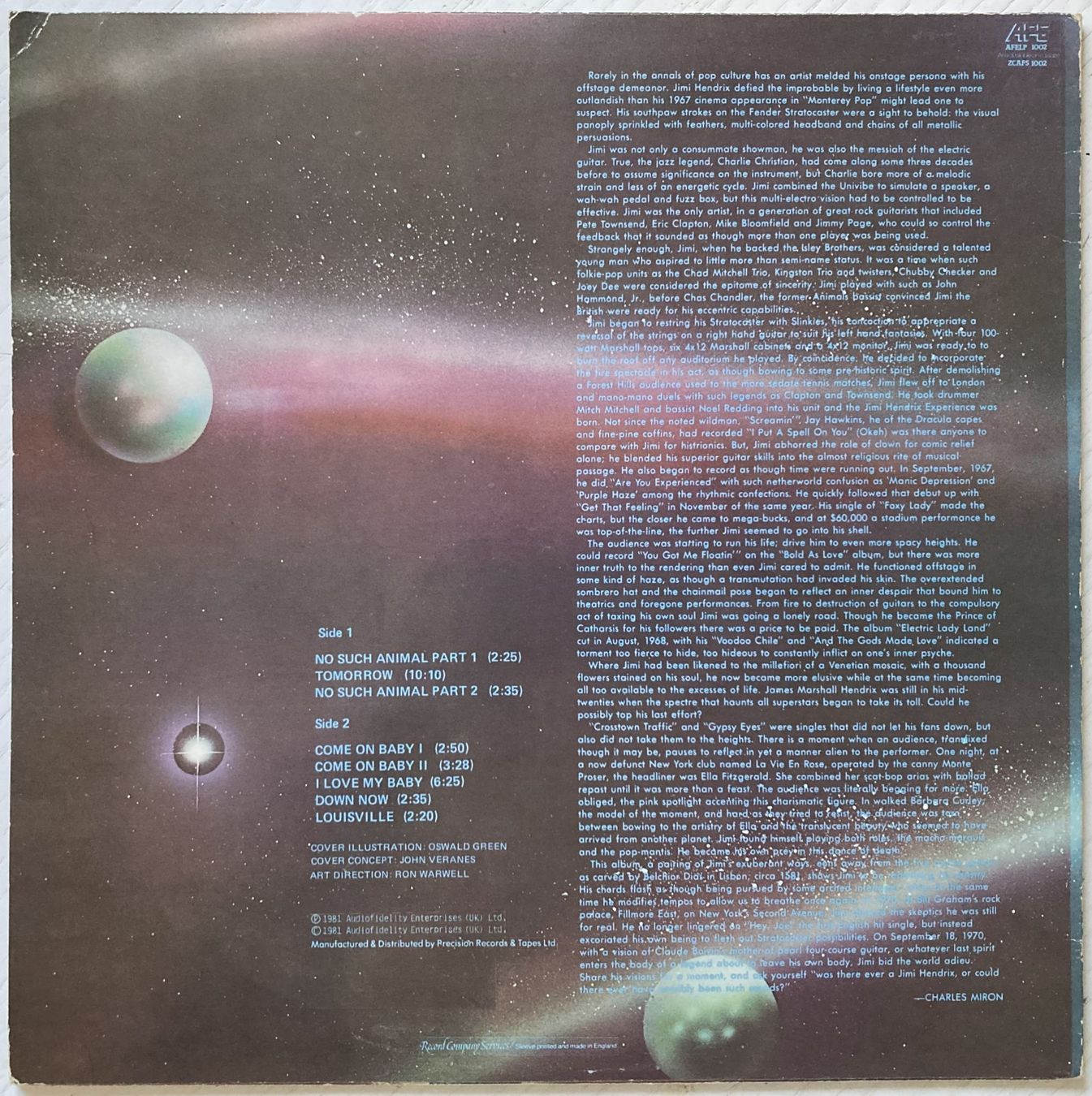 Dischi in vinile: JIMI HENDRIX - COSMIC TURNAROUND – Usato da Bottens venduto da hotter-than-hell 1