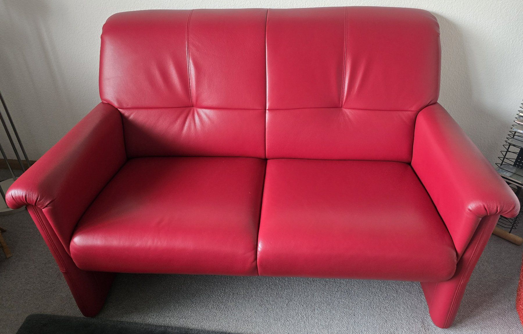 Sofas: Echtleder Sofa rot – Gebraucht aus Sissach von Simili2 1