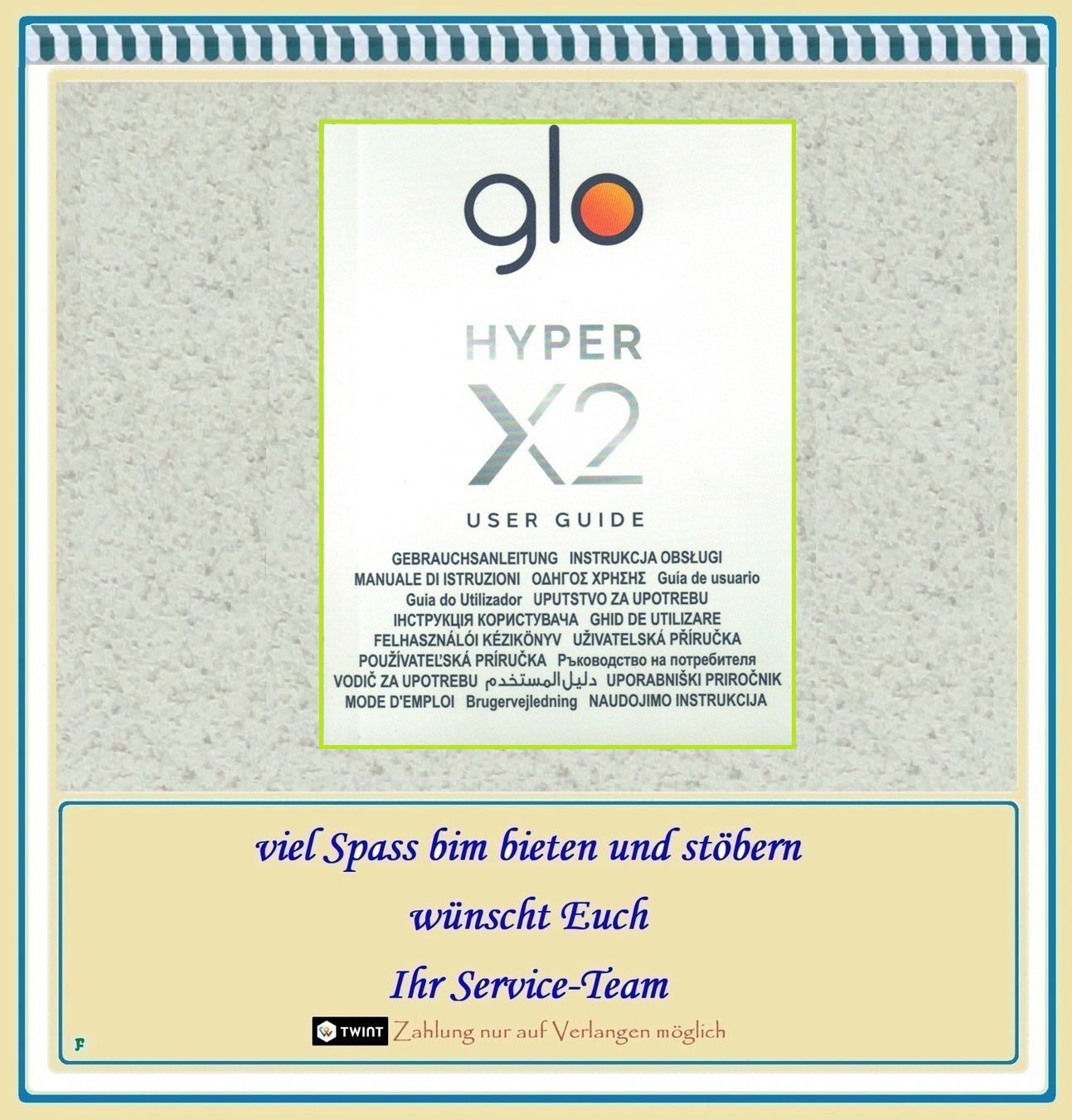 Glo Altri Prodotti per fumatori: glo™ • HYPER X2 – Usato da Münchwilen TG venduto da FLOHMIFLITZER 5