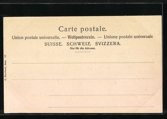 Cartoline postali: Langnau i. E., Ortspartie mit der Schlos – Usato da Berlin venduto da bartko-reher 1
