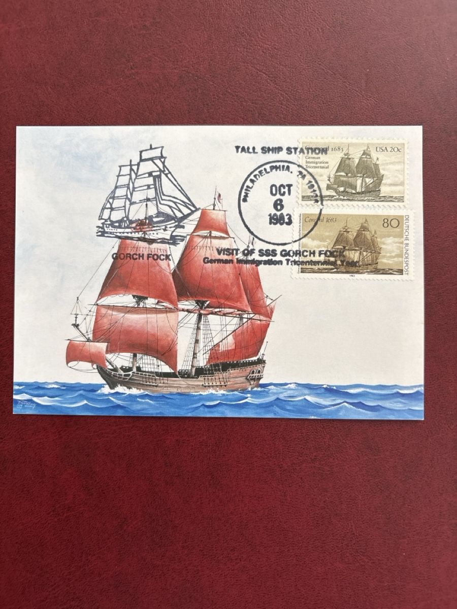 Tutti i francobolli: Cachet philatélique: Visite du SSS Gorch Fock, 1983. – Usato da Carouge GE venduto da irma016