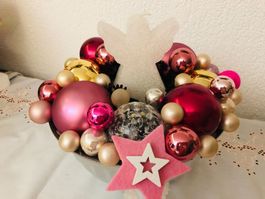 Weihnachtsdeko Christbaumkugeln Kerzendeko Baumkugeln Tisch