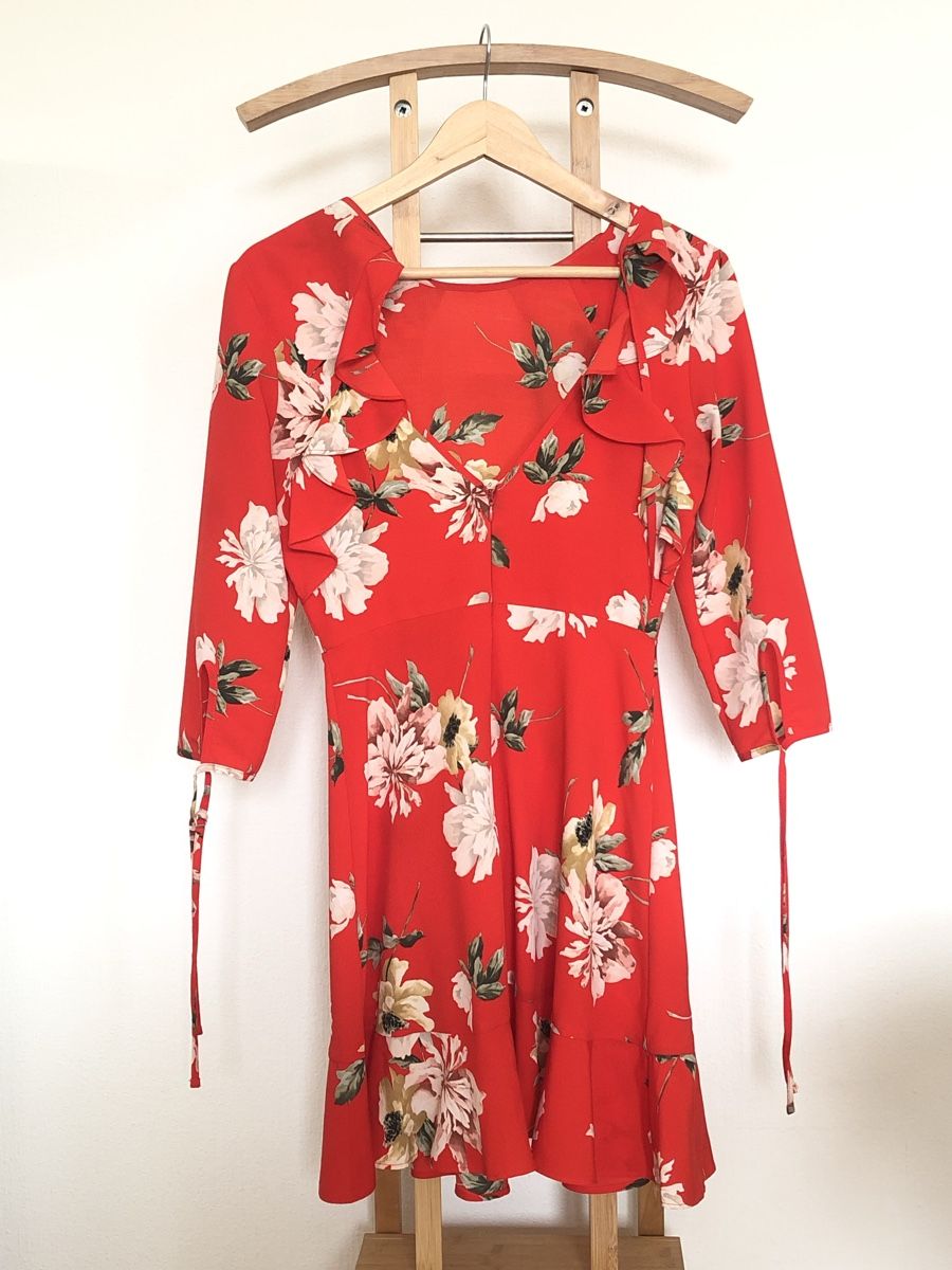 Topshop Vestiti: Robe à fleurs rouge – Nuovo (secondo la descrizione) da Clarens venduto da ale_yc7t 5