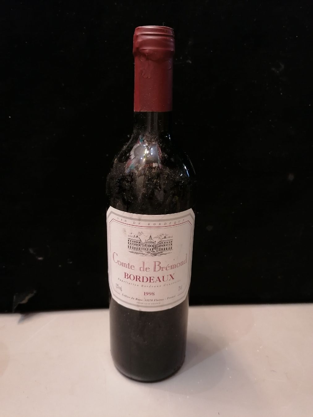 Vino: Vin rouge Comte de Brémond Bordeaux 1998 – Nuovo (secondo la descrizione) da Genève venduto da Leboucheoreilles