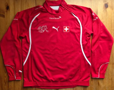 Trainingsoberteil Schweiz Puma Gr. L Schwizer Nati Fussball